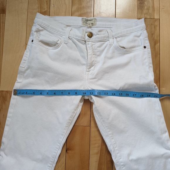 Current/Elliott The Fling Relaxed Fit White Jeans - Picture 3 of 9